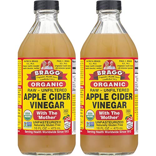 Bragg Organic Raw Apple Cider Vinegar, 16 Ounce (2 pack)