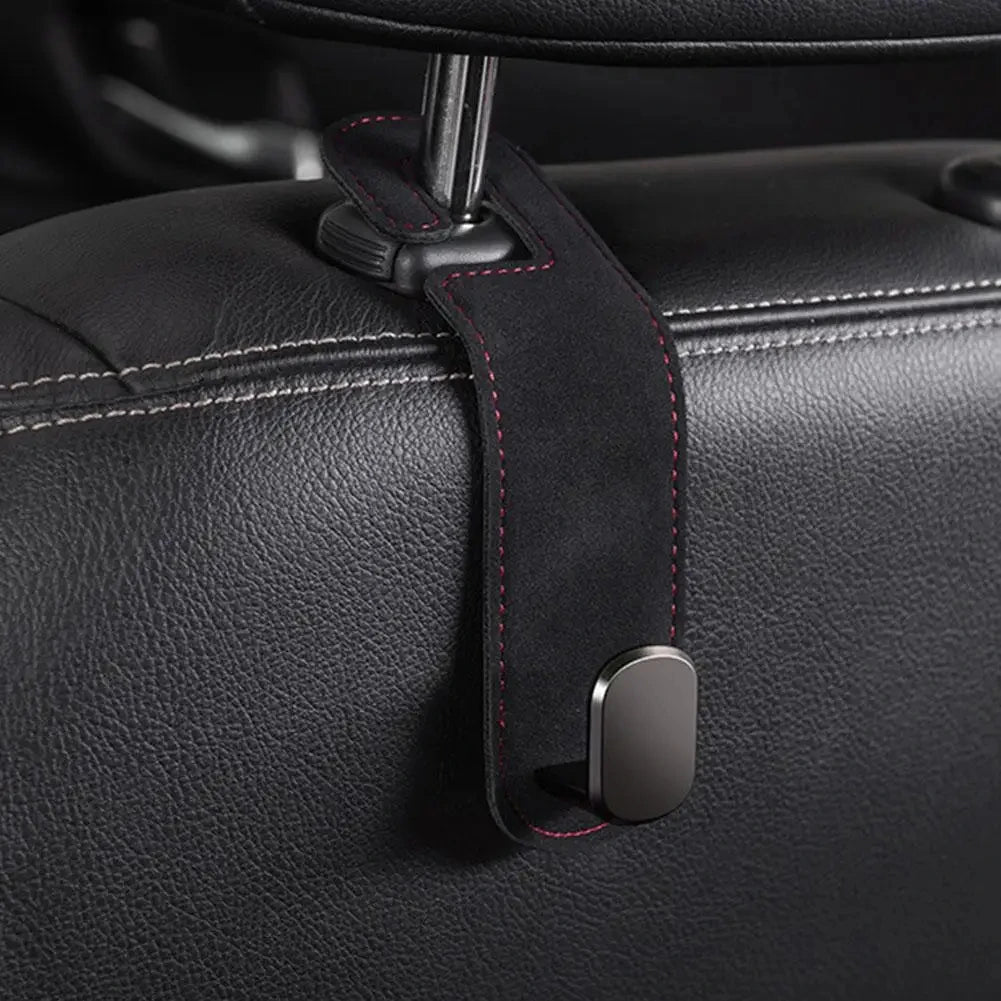 Universal Car Seat Hook Stowing Tidying Phone Holder Suede Hanging Hooks Car Interior Accessories for Tesla Kia BMW Audi2023