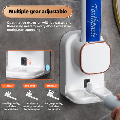 3 Mode Smart Toothpaste Dispenser Automatic Sensor Electric Wall Mounted Tooth Paste Squeezer USB Removable Bathroom Accessories