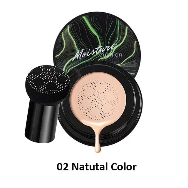 New BB Air Cushion Foundation Mushroom Head CC Cream Concealer Whitening Makeup Cosmetic Waterproof Brighten Face Base Tone