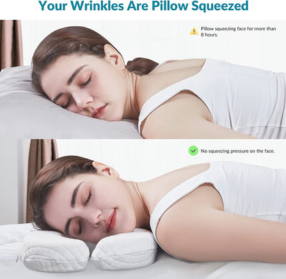 Memory Foam Face Relaxed Wrinkle Prevention Anti Aging Anti Wrinkle Beauty Bed Pillow