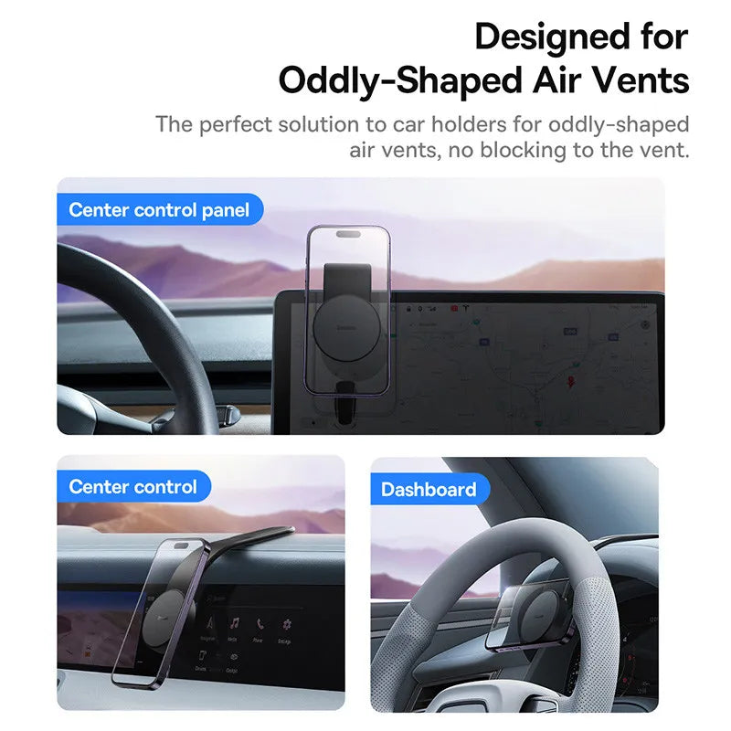 Baseus Magnetic Car Phone Holder Stand Foldable Telephone Support Mount for Iphone 12 13 14 Pro Max