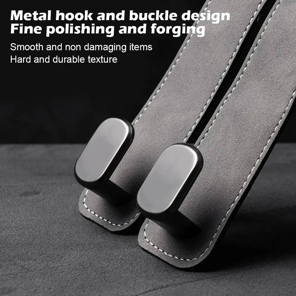 Universal Car Seat Hook Stowing Tidying Phone Holder Suede Hanging Hooks Car Interior Accessories for Tesla Kia BMW Audi2023