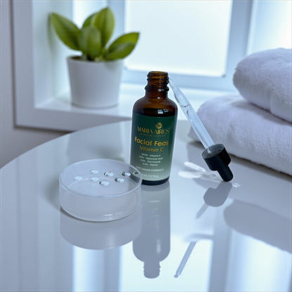 Facial Feast – Vitamin C Brightening & Anti-Aging Serum | 20% Vitamin C + Retinol + Hyaluronic Acid | Maria Aires Skincare