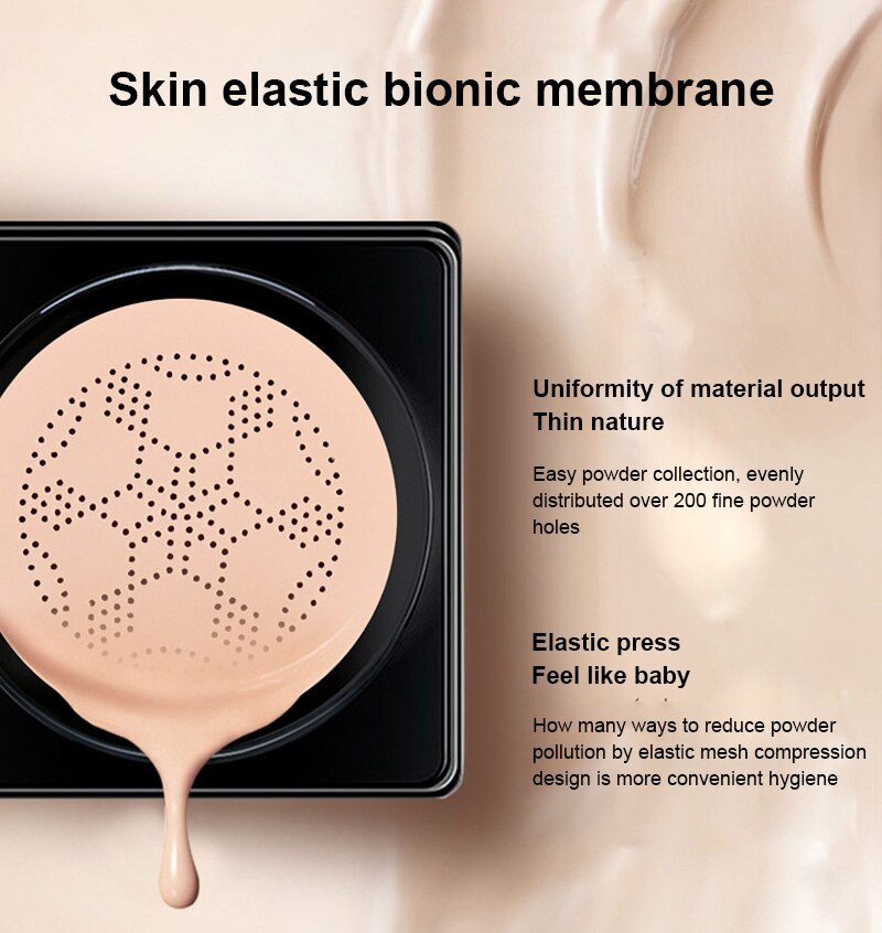 Magic Foundation Mushroom Head Air Cushion CC Cream Waterproof Brighten Foundation Cream Women Base Makeup Face Korean Cosmetics